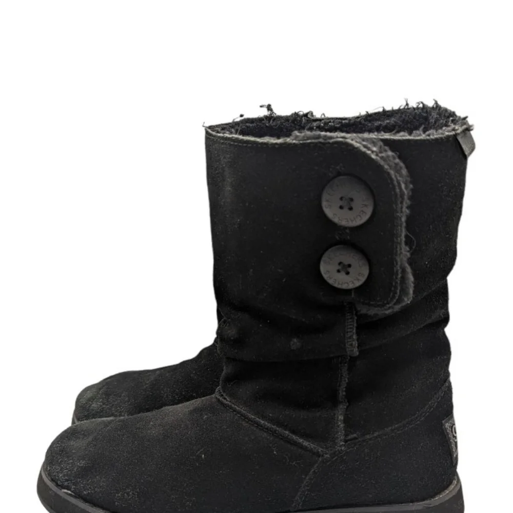 Skechers Women's Black Buttoned Winter Boots